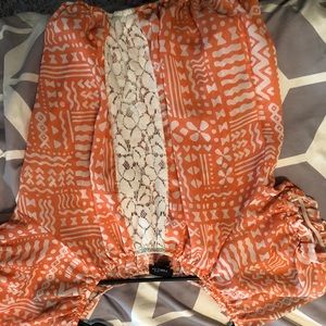 Beautiful orange crop top